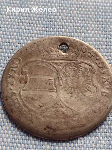 Сребърна монета 15 кройцера 1664г. Сигизмунд Франц Хал Тирол 12206, снимка 11 - Нумизматика и бонистика - 42899784