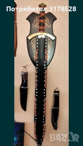 Рицарски меч , снимка 2 - Антикварни и старинни предмети - 50413472