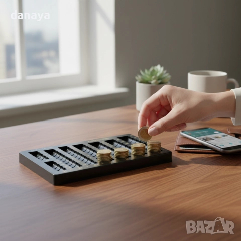 6286 Разграфен монетник евро монети органайзер за стотинки, снимка 2 - Органайзери - 52897915