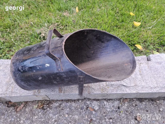 ретро метална кофа за въглища , снимка 3 - Въглища - 50396238