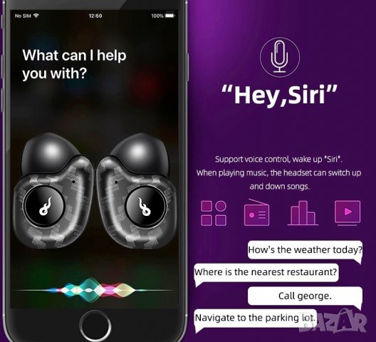 ТОП!2022 Луксозни, Безжични Блутут Слушалки, Bluetooth Слушалки, спортни слушалки за Android, iPhone, снимка 7 - Безжични слушалки - 31459423