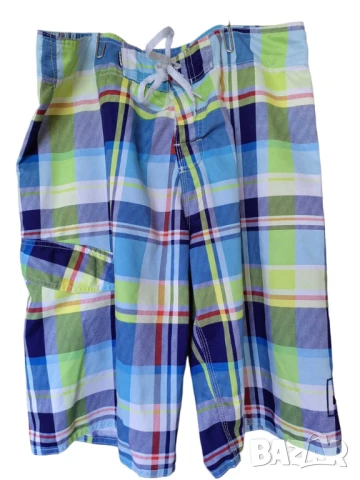 Мъжки карирани бермуди Quicksilver, 100% полиестер, 58x46 см, 34