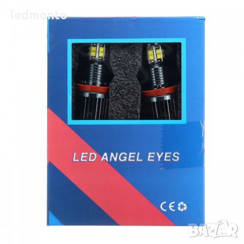 H8 LED ангелски очи Halo Ring лед крушка, angel eyes за BMW за E82 E90 E92 E60 E61 E63 E89 X6, снимка 4 - Аксесоари и консумативи - 29959516