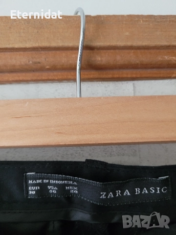 Нов черен елегантен панталон Zara , снимка 6 - Панталони - 51829108