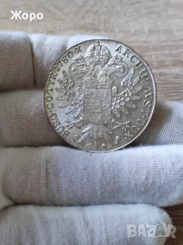 1 талер 1780 година Австрия, снимка 2 - Нумизматика и бонистика - 50854345