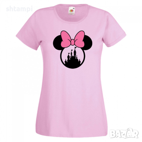Дамска тениска Minnie Head 3 Подарък,Изненада,Рожден ден,, снимка 4 - Тениски - 36530118