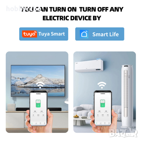 Многофункционален смарт WIFI електромер, прекъсвач и таймер, TXCB2-TWM, снимка 4 - Друга електроника - 44632166