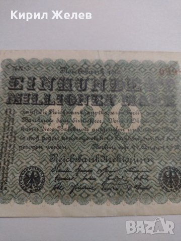 Райх банкнота - Германия - 100 Милиона марки / 1923 година - 17893, снимка 5 - Нумизматика и бонистика - 31019860