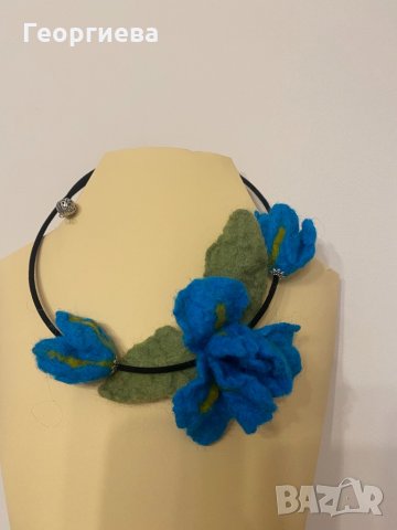 Бижута от вълна, снимка 5 - Колиета, медальони, синджири - 30866447