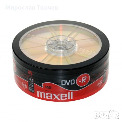 DVD-R 4.7GB MAXELL 50бр. в целофан, снимка 1 - DVD дискове - 33751217