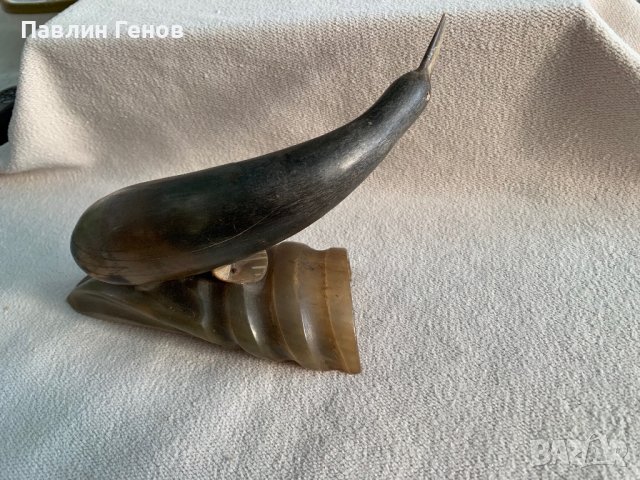 Стар сувенир от рог / кост, снимка 4 - Антикварни и старинни предмети - 38532735