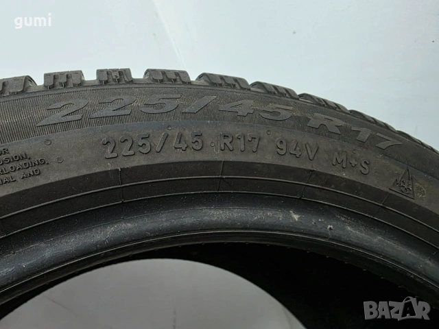 2бр зимни гуми 225/45/17 PIRELLI L05207 , снимка 4 - Гуми и джанти - 53887040
