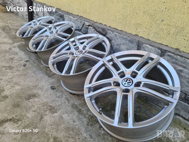 Продавам джанти Dezent Volkswagen 5x112 18 цола, снимка 3 - Гуми и джанти - 54145669
