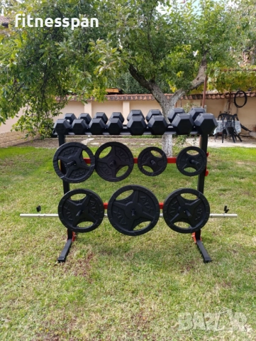 Домашен комплект тежести и дъмбели, снимка 2 - Фитнес уреди - 52129206