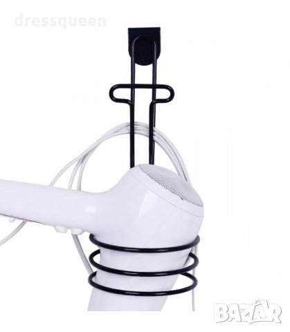 2872 Метална поставка за сешоар, закачаща се на шкаф, снимка 3 - Закачалки - 34267599