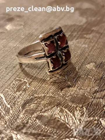 Сребърен пръстен, снимка 3 - Пръстени - 48759242