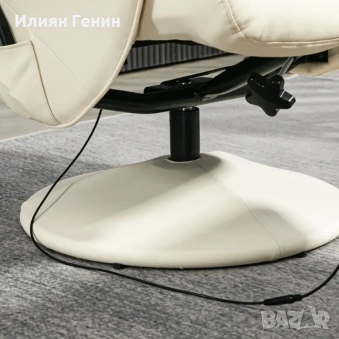 Масажен стол HOMCOM с табуретка, , снимка 2 - Дивани и мека мебел - 54086343