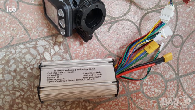 Комплект контролер с дисплей и газ 24v 250w за тротинетка, снимка 3 - Велосипеди - 38228489