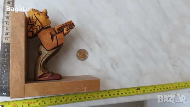 Дърворезба,фигура,стопер за книги, снимка 4 - Други - 48037992