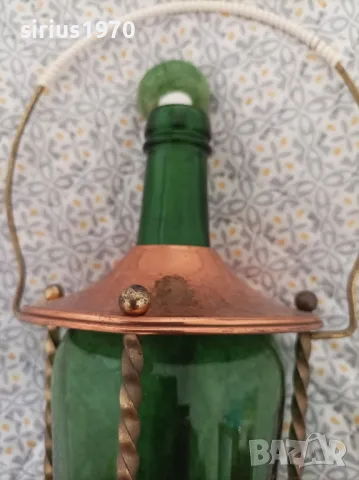 пееща бутилка от коняк с латерна, снимка 2 - Декорация за дома - 49821594