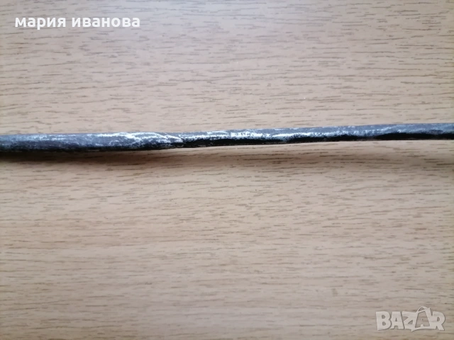 Старо ковано острие шиш шпага с дръжка от рог с тайник и корона, снимка 10 - Антикварни и старинни предмети - 53301078
