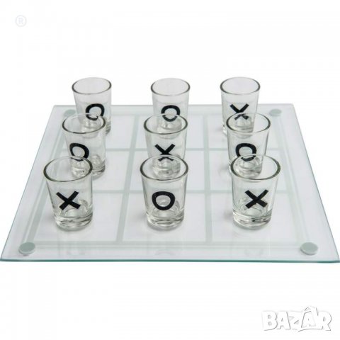 Настолна игра Стъклен Морски ШАХ с ШОТ чашки О-Х-О, снимка 4 - Подаръци за мъже - 31583354