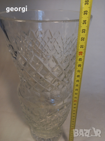 голяма кристална ваза   14/4, снимка 9 - Вази - 44933762