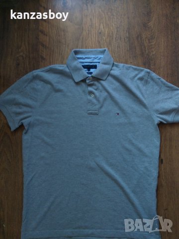 Tommy Hilfiger Grey Polo Shirt - страхотна мъжка тениска КАТО НОВА, снимка 9 - Тениски - 38055206