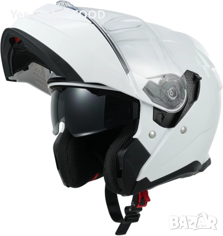MY 935 модулна каска, ECE 22.06, двойно стъкло, бяла, M/XXL N3, снимка 6 - Аксесоари и консумативи - 51910621