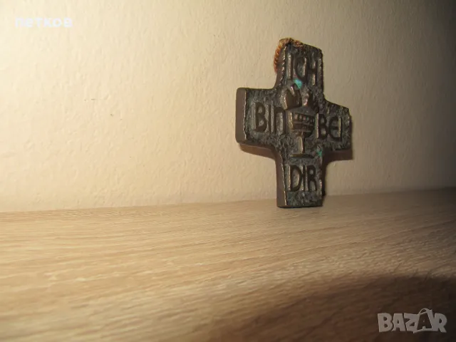 стар кръст - бронз или месинг, снимка 8 - Антикварни и старинни предмети - 50058171