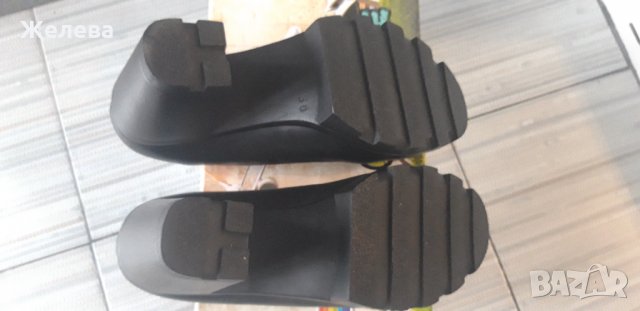 Дамски черни обувки от естествена кожа, снимка 5 - Дамски ежедневни обувки - 35252339