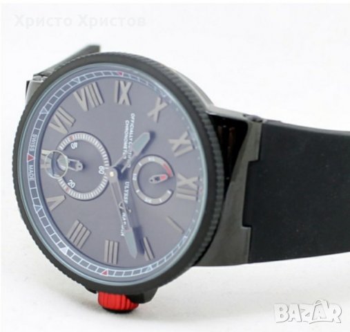  Мъжки луксозен часовник Ulysse Nardin Marine Chronometer Series “Blaktop”, снимка 4 - Мъжки - 32174543