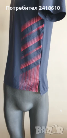 Under Armour Stretch Iso - Chill Run Mens Size S  ОРИГИНАЛ! Мъжка Тениска !, снимка 8 - Тениски - 51338622