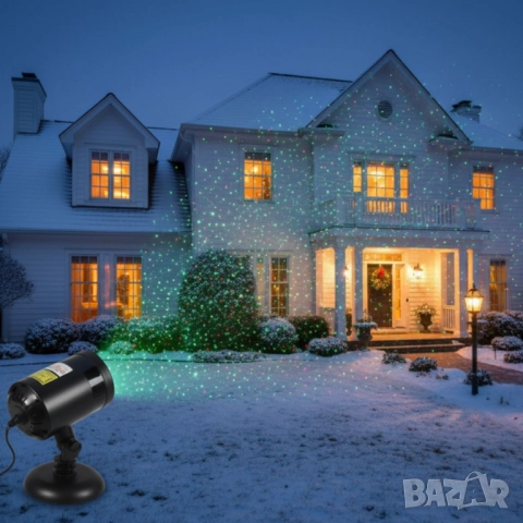 Лазерен прожектор за двор и фасада с 9 режима на светлина, снимка 6 - Други - 52093449