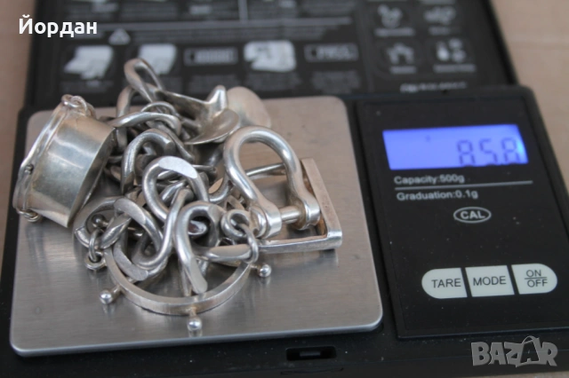 Дамска сребърна гривна , снимка 12 - Гривни - 54056532