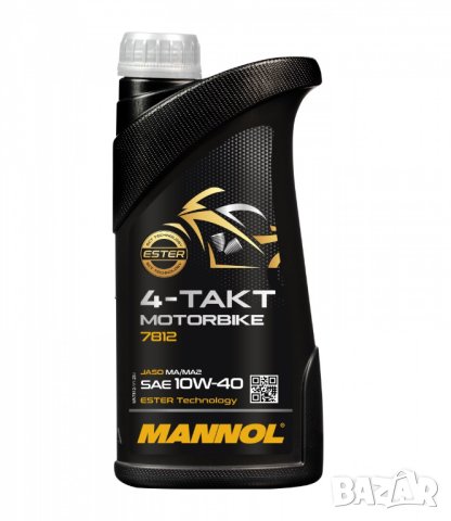 Моторно Мото масло MANNOL 4-Takt Motorbike 10W40 1л, снимка 1 - Аксесоари и консумативи - 40851055