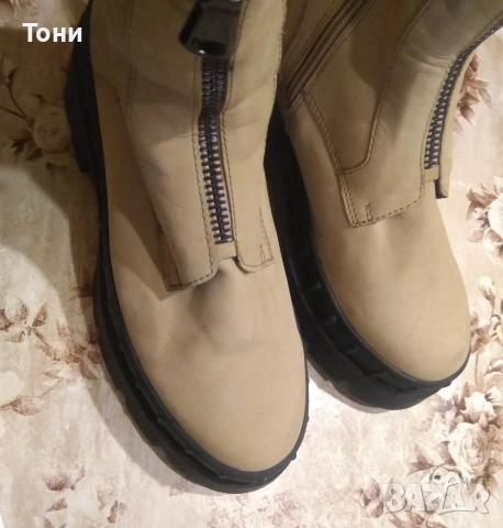 Нови Дамски Високи Боти Изцяло от Естествена Кожа 40, снимка 4 - Дамски боти - 52667750