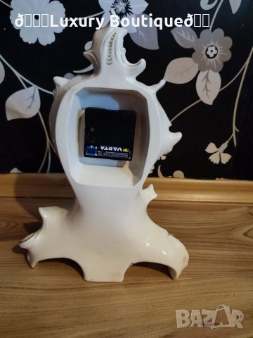 Порцеланов старинен часовник с съвременен механизъм, снимка 5 - Антикварни и старинни предмети - 34154295