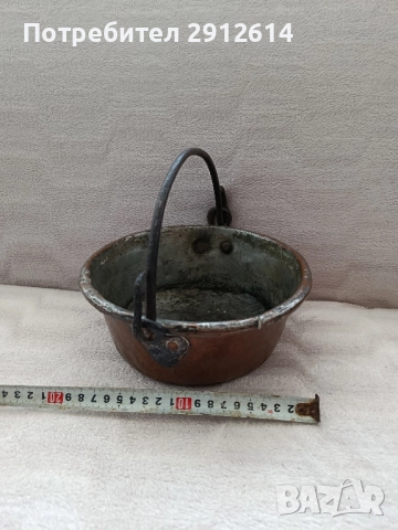 Старо медно канче , снимка 9 - Декорация за дома - 51590239