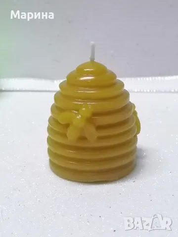 Свещи от пчелен восък, снимка 4 - Декорация за дома - 48384287