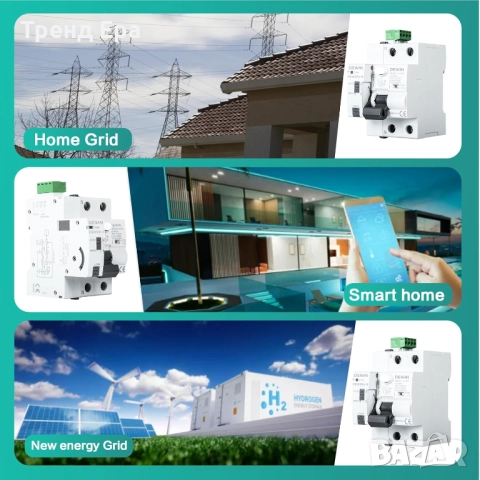 WiFi прекъсвач 2P 40A 30mA GRD9L-R, снимка 6 - Друга електроника - 51716288