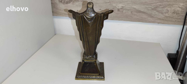 Метална статуетка на Исус Христос изкупителят, снимка 5 - Антикварни и старинни предмети - 44649670
