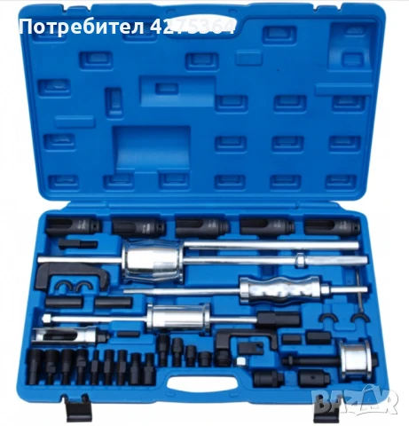 Комплект обратен чук за вадене на дюзи 40 части