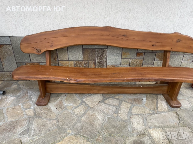 Баварски пейки от масивен дъб, снимка 2 - Градински мебели, декорация  - 53875574