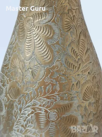 Стара бронзова гарафа - кана, снимка 2 - Антикварни и старинни предмети - 47297269