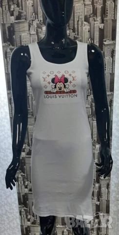 рокли louis vuitton pinko, снимка 2 - Рокли - 51142070