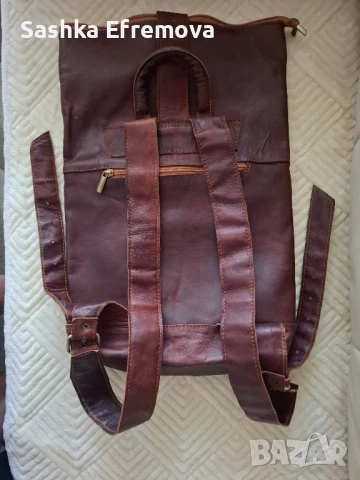 Нова раница от естествена кожа , снимка 2 - Чанти - 51344234