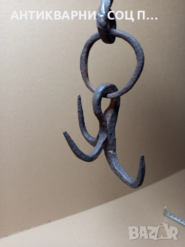Стара Ръчно Кована Кука Ченгел. , снимка 7 - Антикварни и старинни предмети - 52057101