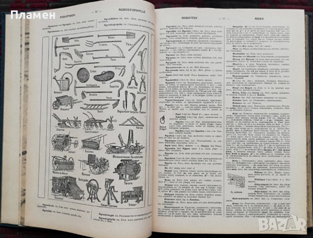 Пъленъ илюстрованъ френско-български речникъ въ четири тома. Томъ 1 Драганъ Фетваджиевъ, снимка 4 - Антикварни и старинни предмети - 37040216