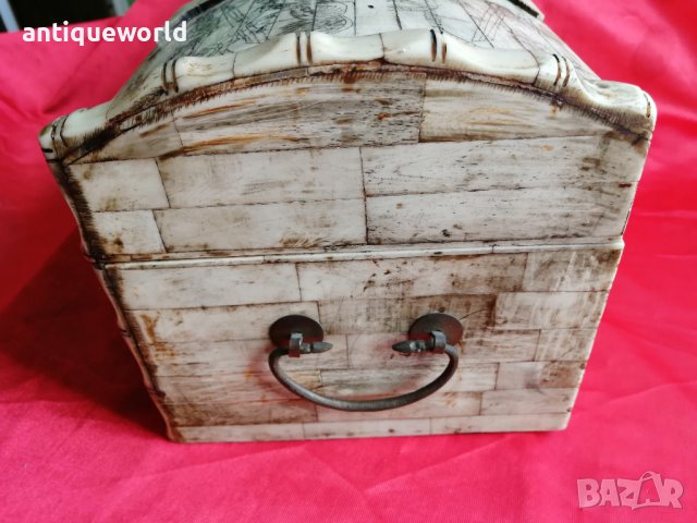 Уникат! Голяма Кутия ,Сандък ,Ракла от  КАМИЛСКА Кост, снимка 5 - Антикварни и старинни предмети - 40675644